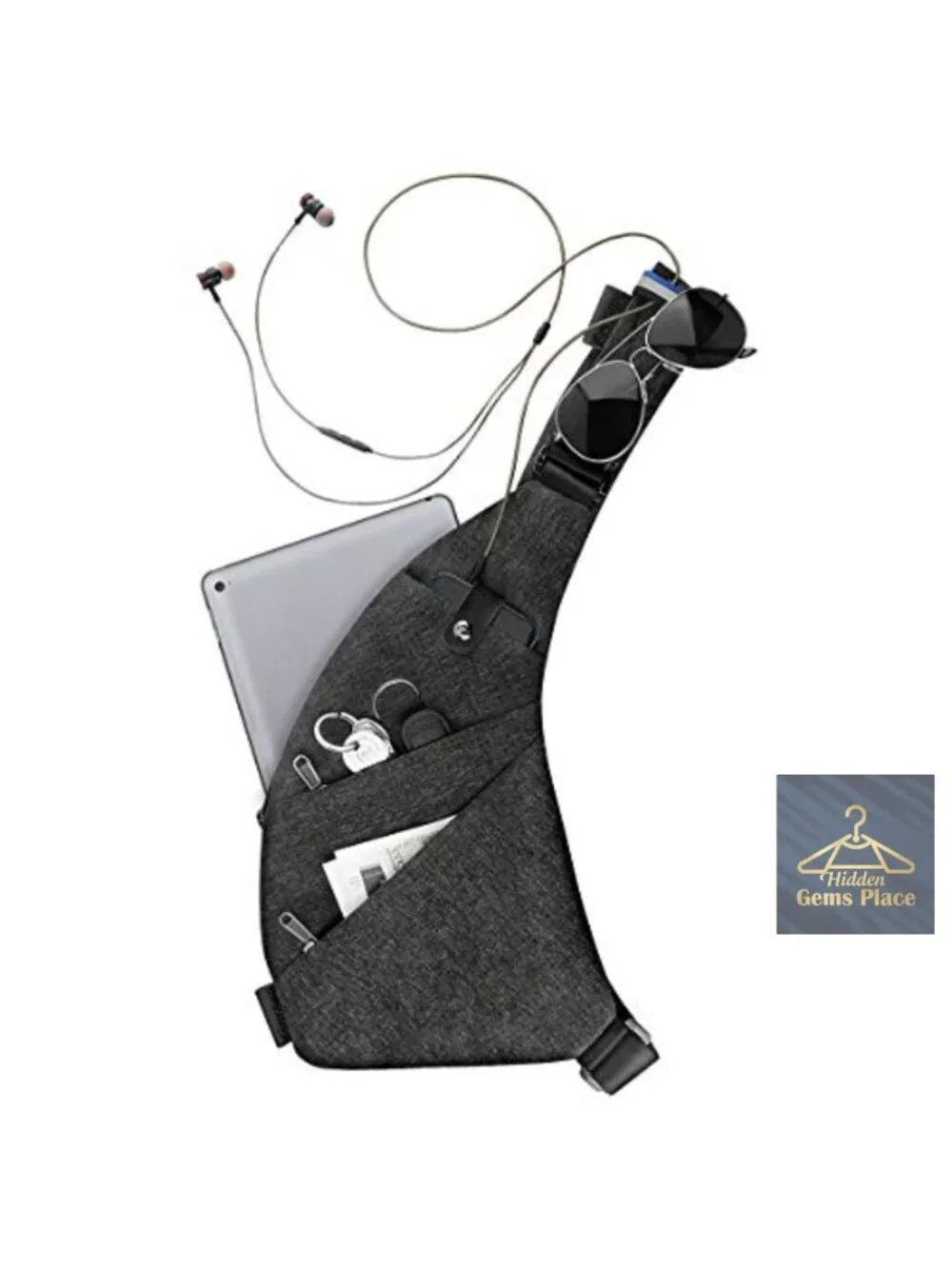Sling Crossbody Bag Anti Theft Travel Purse Waterproof Compact